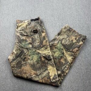 LIBERTY Camo Cargo‎ Pants Mens Medium 34-36x32 Advantage Timber Hunting Outdoor